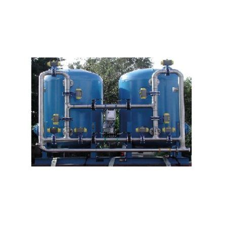 Tandem-Enthärtungsfilter-Systeme mit ST-37-Tank, epoxidbeschichtet und oberflächenverrohrt